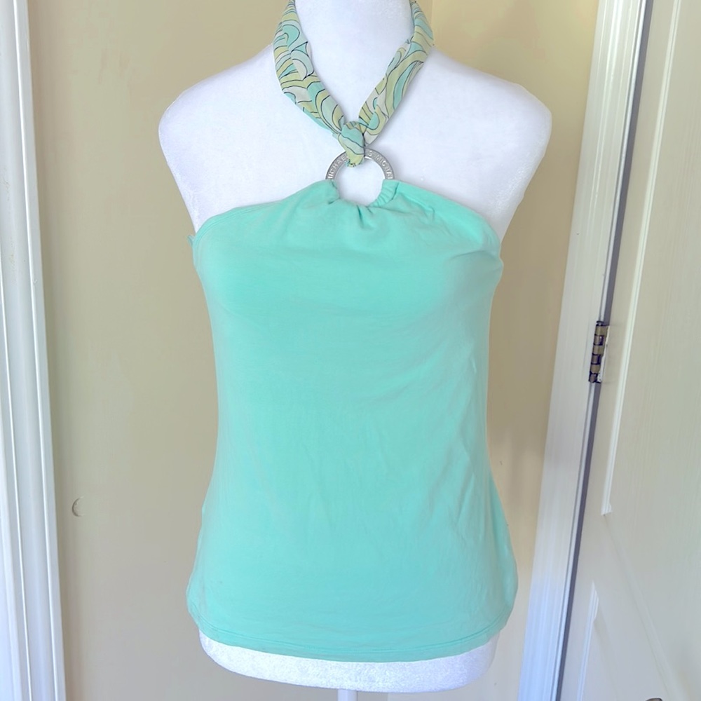 Michael Kors blouse, size medium, aqua blouse. Beautiful.